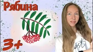 Рябина 4+ Гуашь Как рисовать ватной палочкой с малышом. Рисование для самых маленьких.