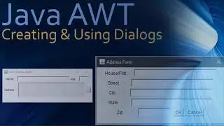 33 Java AWT Creating and Using AWT Dialogs from Frame Window