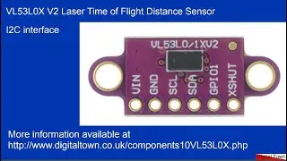 Arduino C++: VL53L0X V2 Time-of-Flight Laser Distance Sensor