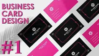 Business Card Design # 1 | Creative Business card design in Adobe Illustrator (2021)