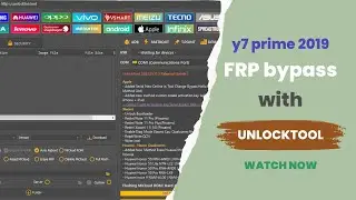 huawei y7 prime 2019 frp bypass unlock tool