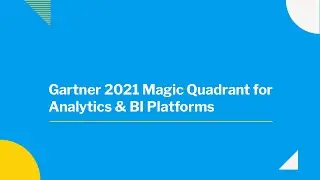 Yellowfin does it again - Gartner 2021 Magic Quadrant