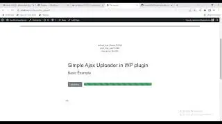 Simple Ajax file upload in WordPress Plugin | Large file upload using Ajax