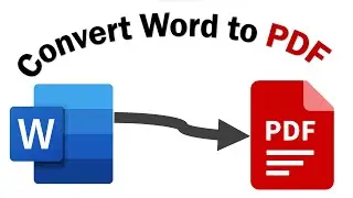 How to convert word document to PDF for FREE!