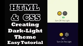 Dark Theme HTML | Pure CSS Easy Tutorial