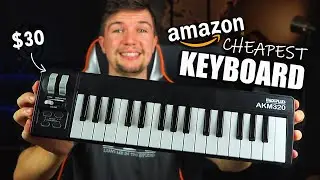 Is Amazons $30 Midi Keyboard Worth It? | MidiPlus AKM 320 | Best Midi Keyboard Under $50