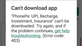 Fix cant download apps from play store error code 403 problem 2022 | cant install app play store