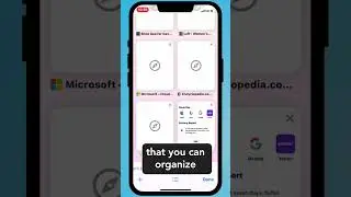 TWO iPhone Safari tricks you NEED to know in order to organize your tabs!!