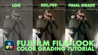 How to achieve THIS film look in Davinci Resolve - Fujifilm Film Look - Tutorial