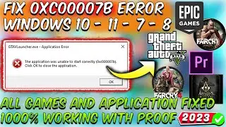 How To Fix 0xc00007b Error Windows 10/11/8/7 Every Games & Apps 2024🛠️ ✅ | GTA 5,Epic Games,FC4,FC3🔥