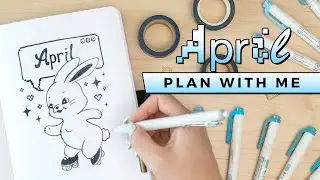 PLAN WITH ME | April 2023 Bullet Journal Setup 🐰