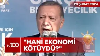 Cumhurbaşkanı Erdoğandan Ekonomi Açıklamaları | TV100 Ana Haber