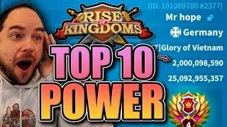 Official Top 10 Highest Power [big updates!] Rise of Kingdoms