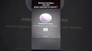 monterey Os on legacy Bios mobo H55 nvdia gt210 