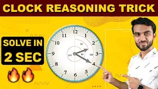 Clock Reasoning Tricks | Clock Angle Short Trick & formula | Clock Reasoning Tricks in hindi