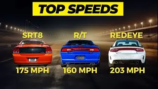 How Fast is the Dodge Charger? -- Top Speed Video – Every Engine Shown (2006-2023 V6 & V8s)