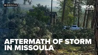 Aftermath of thunderstorm in western Montana