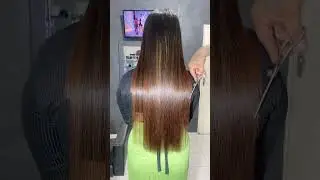 Corte U em cabelo alisado