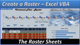 Roster - Create a Roster -Roster Template - Hours and Overtime -The Roster Sheet