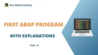 3.1 First SAP ABAP Program