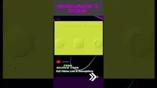 Neumorphism UI Design #shorts