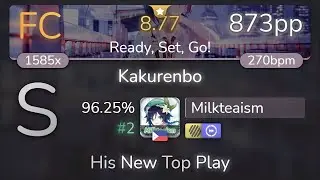 Milkteaism | AliA - Kakurenbo [Ready, Set, Go!] +HDDT 96.25% {#2 873pp FC} - osu!