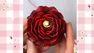 ROSE CANDLE DIY IDEA | HOW TO MAKE ROSE CANDLE | CANDLE DIY