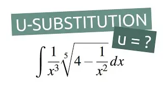 U-Substitution Integral that Looks Difficult but is actually Easy - Integral of 5th Root