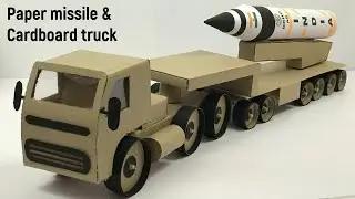 Paper missile model | Cardboard truck model | Agni V missile | Missile technology