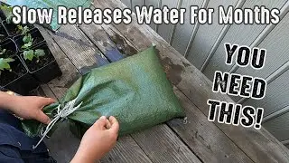 How To Make An Automatic Plant Watering Bag Out Of A Sandbag. Works For Months!