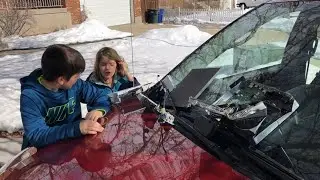 Kid Temper Tantrum Put Xbox On Top Of Van Before Car Wash [ Original ]