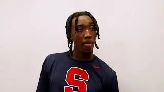 Elijah Moore postgame vs. Slippery Rock