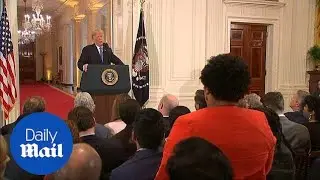 Trump slams black reporter for asking racist question