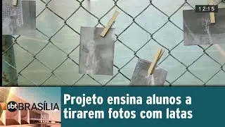 Projeto ensina alunos a tirarem fotos com latas