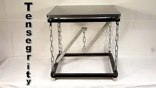 Парящий табурет.  Tensegrity stool.
