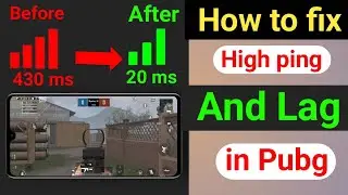Fix High Ping problem in pubg mobile | How to solve Lag problem in pubg mobile