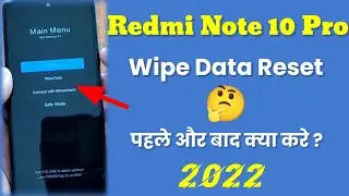 wipe data reset | wipe data factory reset redmi note 10 pro