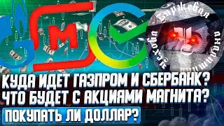 КУДА ИДЕТ ГАЗПРОМ И СБЕРБАНК? ЧТО БУДЕТ С АКЦИЯМИ МАГНИТА? ПОКУПАТЬ ЛИ ДОЛЛАР?