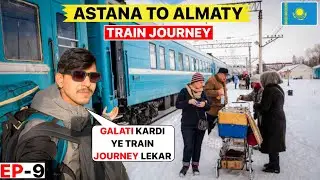 24 HOURS on Kazakhstan’s OLDEST Night Train 🇰🇿 | Astana to Almaty Train Journey😳