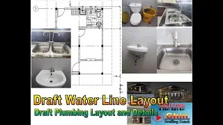 Drawing Exercise 30: How to Draft Water Line Layout in AutoCAD