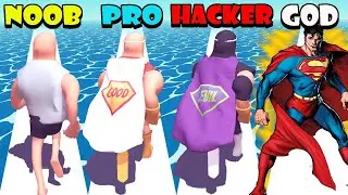 NOOB vs PRO vs HACKER vs GOD in Hero vs Villain