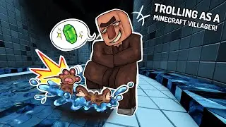 Trolling as a Minecraft Villager in Evade VC gone wrong! | ROBLOX Funny Moments