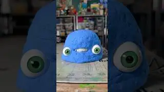 Air Dry Clay Blob Sculpture with Light Up Eyes
