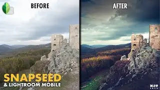 Give Image a DRAMATIC LOOK in SNAPSEED and LIGHTROOM MOBILE (free version) | Android | iPhone