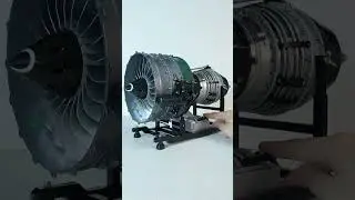 Alloy aircraft turbofan engine model