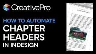 InDesign How-To: Automate Chapter Headers (Video Tutorial)