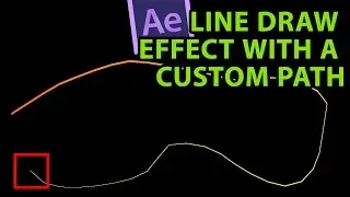 After Effects Tutorial: Line draw effect with a custom animation path