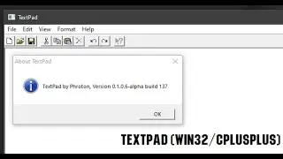 C++: TextPad update, v0.1.0.6-alpha