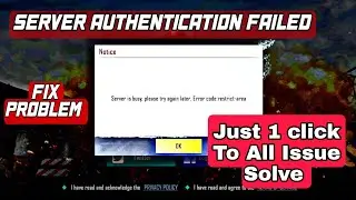Server Authentication error: Login failed/server Authentication  BGMI pubg mobile 1.6 fix problem 💯