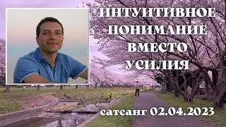 Интуитивное понимание вместо усилия. Сатсанг 02.04.2023